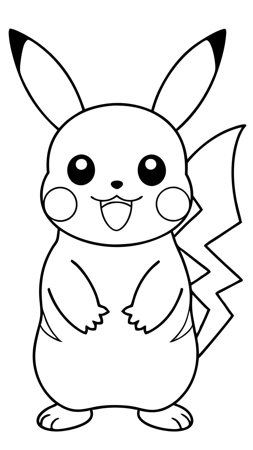 pikachu printable coloring pages